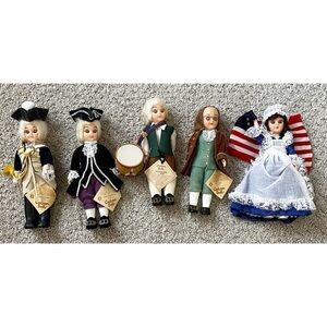 Carlson American Dolls Frontiersman Betsey Ross George Washington Homeschool 5x